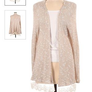 🌻NWT Blu Planet Lace Knit Cardigan Sweater